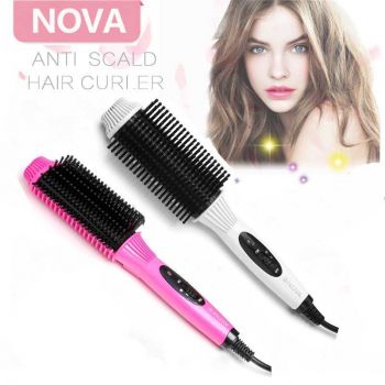 Nova 2in1 Hair Straightener Comb Brush NHC-8810